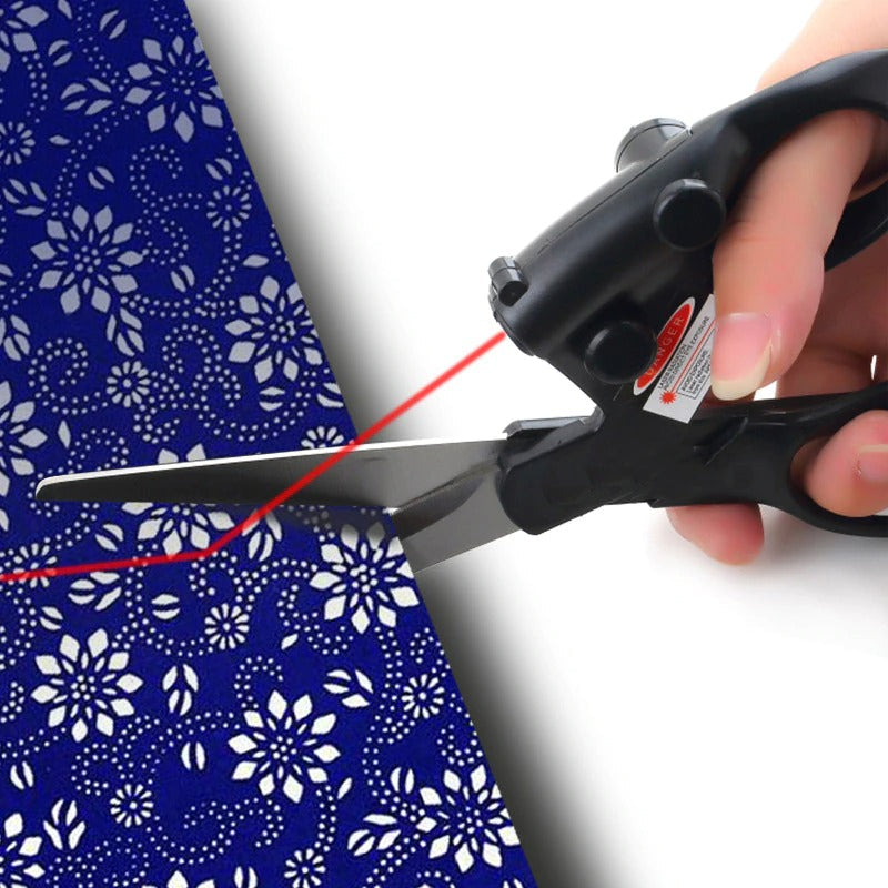Laser Guided Scissors DIY Infrared Positioning Laser Stainless Steel