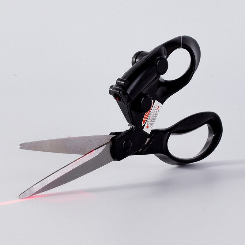 Laser Guided Scissors DIY Infrared Positioning Laser Stainless Steel