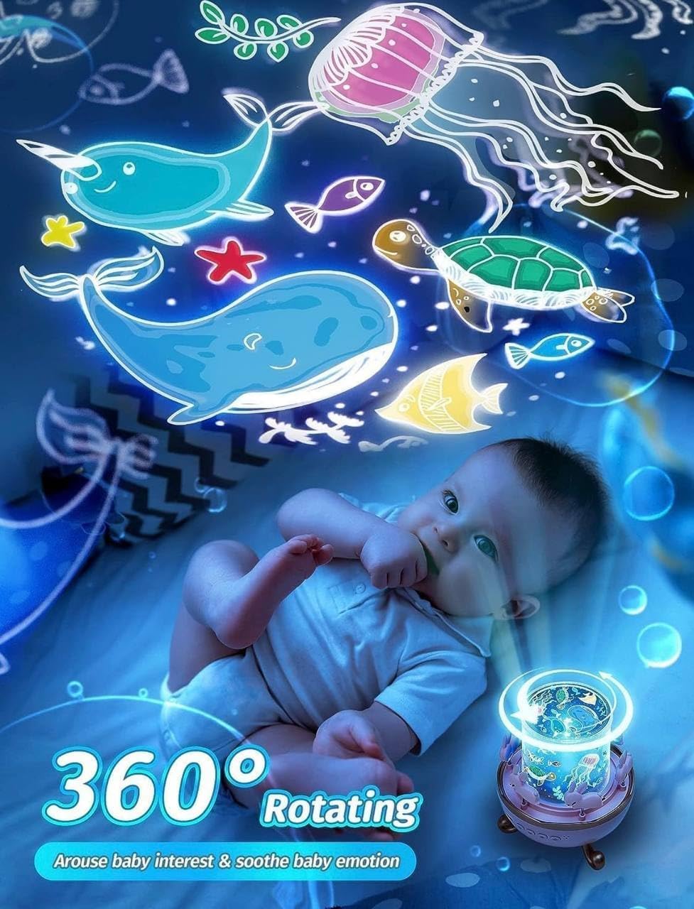 360° Projector Lamp with Films & Colors