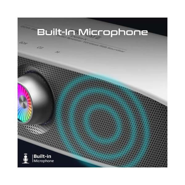 Promate DELTA-X 20W BassBoost™ Quad Speaker Wireless RGB Soundbar