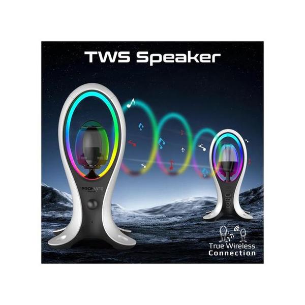 Promate Alpha-X Dynamic High Fidelity Dual Mode RGB Speaker w/ Headphone Stand & USB Hub