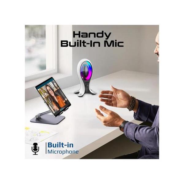 Promate Alpha-X Dynamic High Fidelity Dual Mode RGB Speaker w/ Headphone Stand & USB Hub