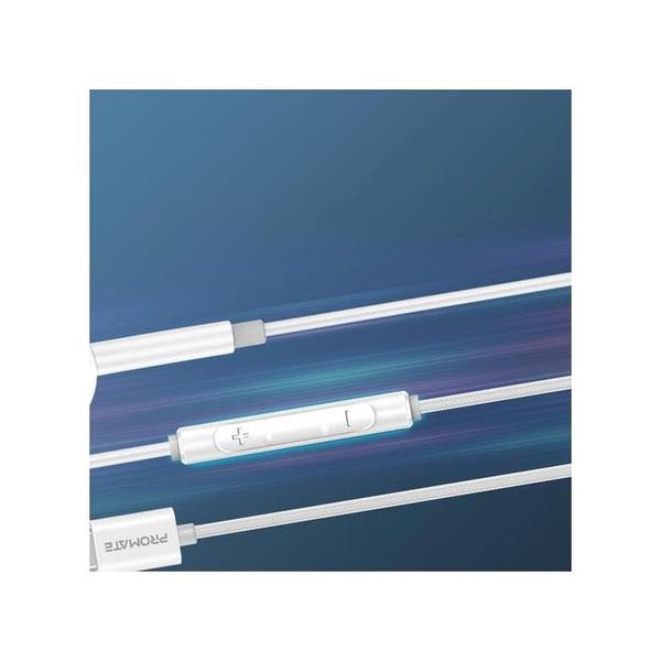 Promate Earbuds with USB-C Connector Ergonomic In-Ear USB-C