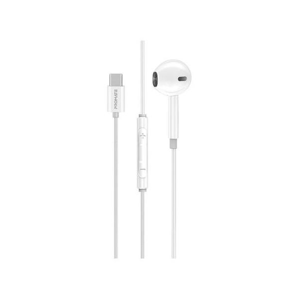 Promate Earbuds with USB-C Connector Ergonomic In-Ear USB-C
