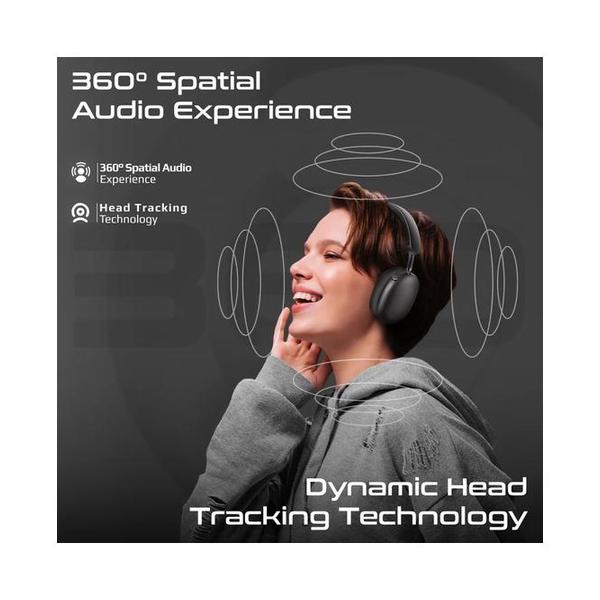 Promate, High-Definition Hybrid ANC Headphones with 360° Spatial Audio, Serene