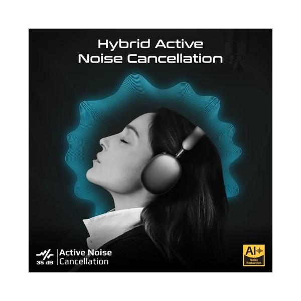 Promate, High-Definition Hybrid ANC Headphones with 360° Spatial Audio, Serene