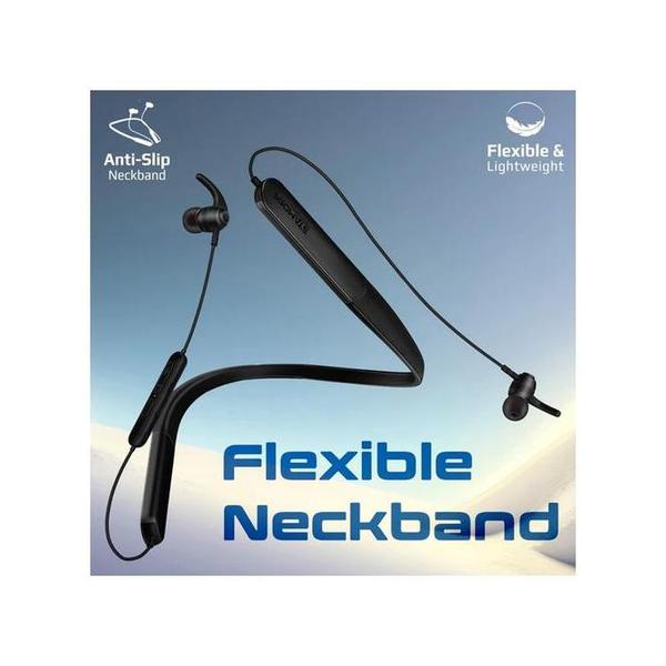 Promate Leap-200H SportFit™ High Fidelity Wireless ENC Neckband Earphones with 200 Hours Playtime