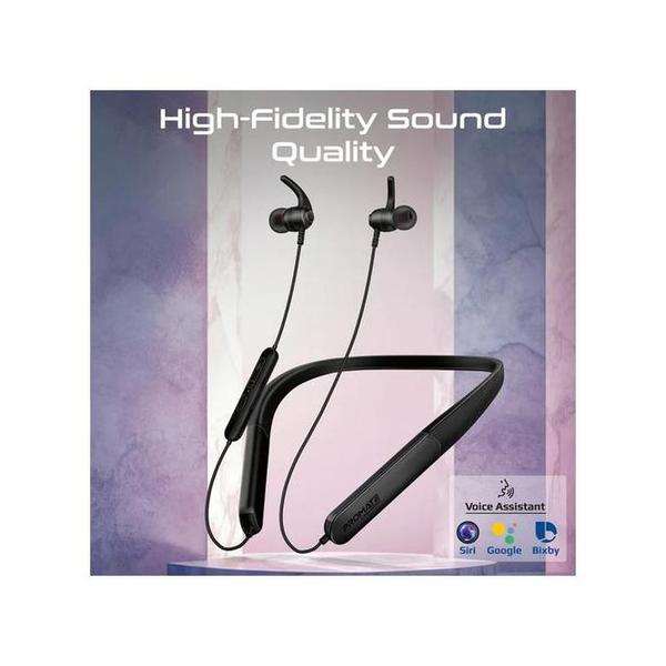 Promate Leap-200H SportFit™ High Fidelity Wireless ENC Neckband Earphones with 200 Hours Playtime