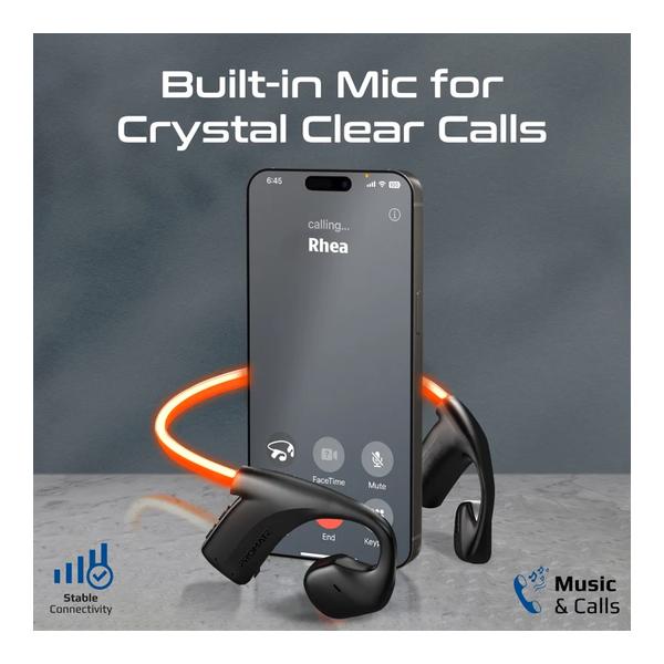 Promate RippleGlow AudioConduct™ High-Endurance Wireless Neckband Earphones