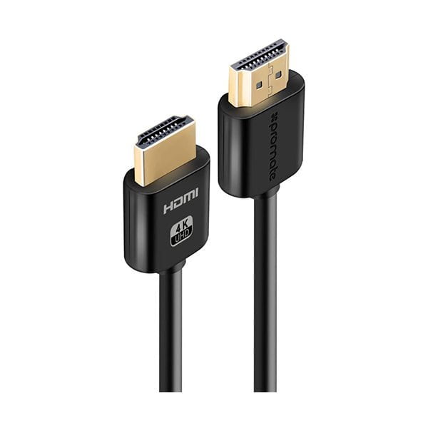 Promate, ProLink4K2-300 4K HDMI Cable, High-Speed 3 Meter HDMI Cable with 24K Gold Plated Connector and Ethernet, 3D Video Support for HDTV, Projectors, Computers, LED TV and Game consoles