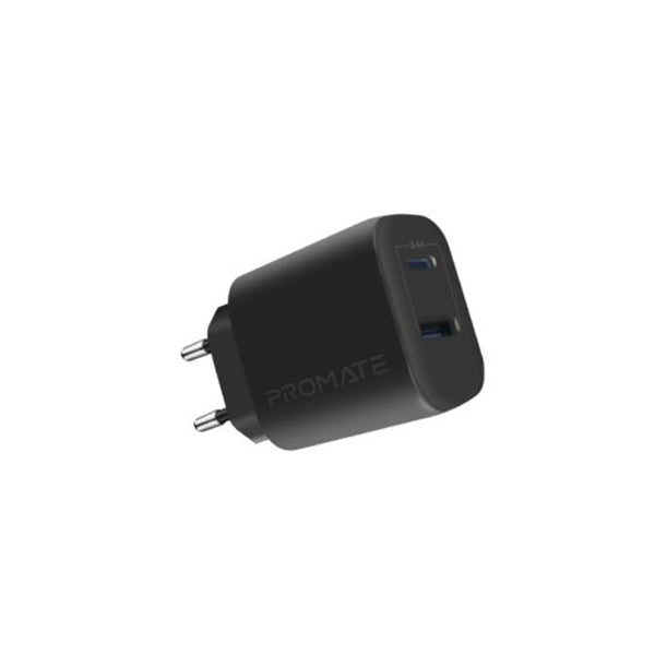 Promate, BIPLUG-2.EU 17W High-Speed Dual Port Charger