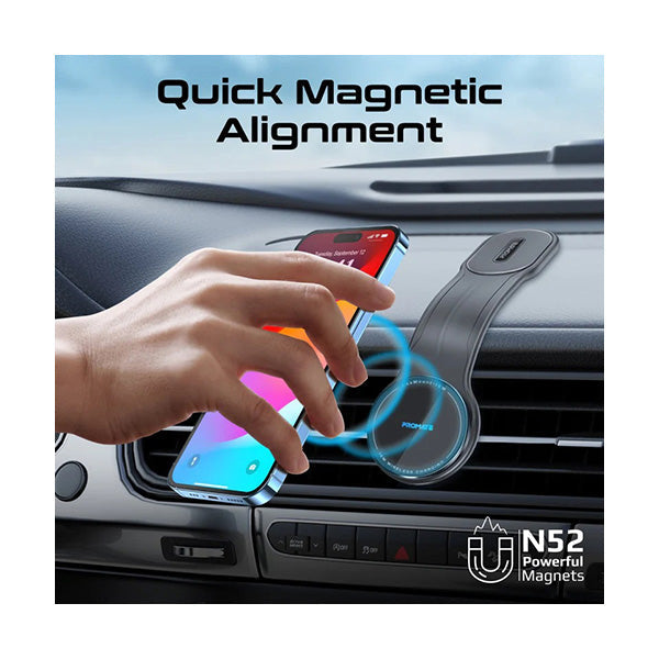 Promate, LaxMount-15W, 15W MagSafe Compatible Flexible Smartphone Charging Mount