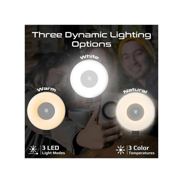 Promate MagHalo Ultra-Slim MagSafe Compatible Rechargeable LED Ring Light