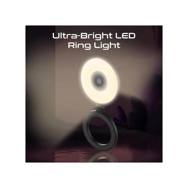Promate MagHalo Ultra-Slim MagSafe Compatible Rechargeable LED Ring Light
