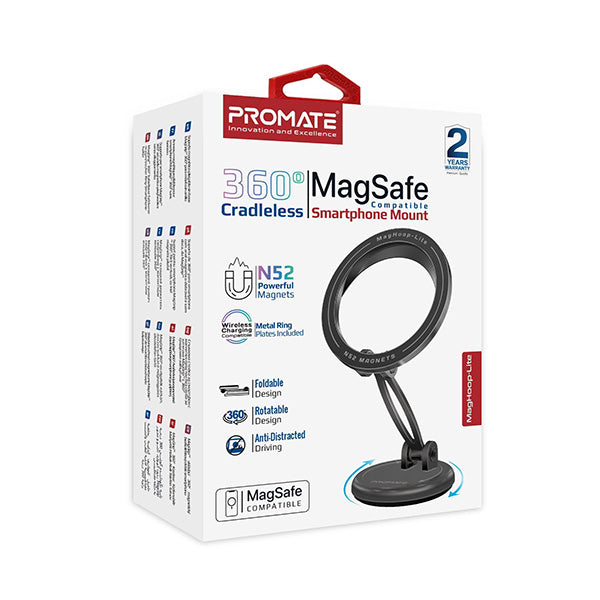 Promate, MagHoop-Lite, 360 Cradeless MagSafe Height Adjustable Magnetic