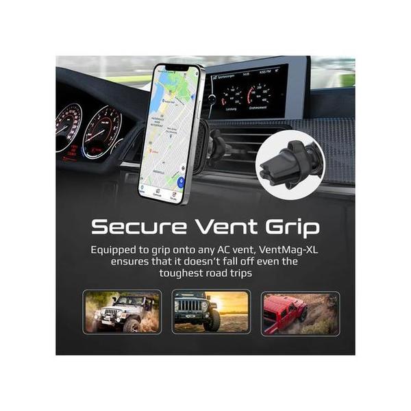 Promate VentMag-XL SecureGrip AC Vent Magnetic Smartphone Holder