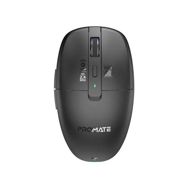 Promate Flixi Dual Mode Wireless Mouse with Rechargeable Battery BT & 2.4GHz Connectivity