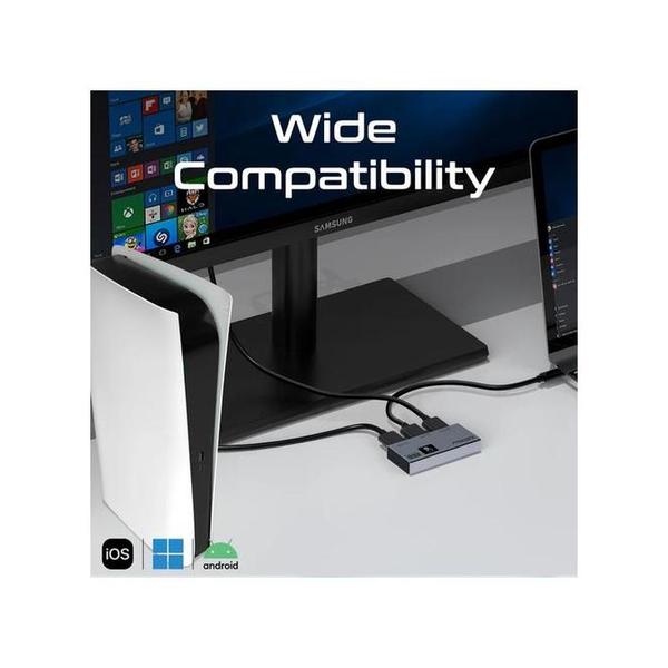 Promate MediaSwitch-2T Ultra-HD 8K@60Hz HDMI Switch
