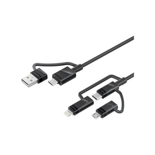 Promate PentaPower 6-in-1 Hybrid Multi-Connector cable for Charging & Data Transfer