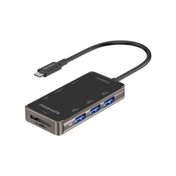 Promate PRIMEHUB-MINI Ultra-Compact USB-C Hub with 100W Power Delivery