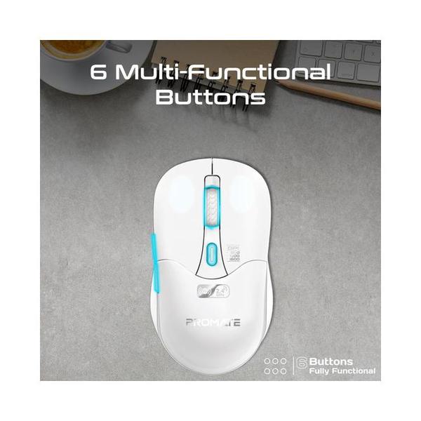 Promate, Samo, Dual Mode Rechargeable Wireless Mouse with BT & RF Connectivity