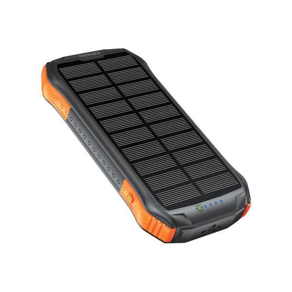 Promate SolarTank-10PDQi 10000mAh Rugged EcoLight™ Solar Power Bank