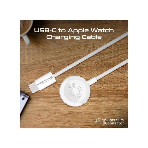 Promate WatchLink-C Super-Fast Fabric Braided Apple Watch Charging Cable