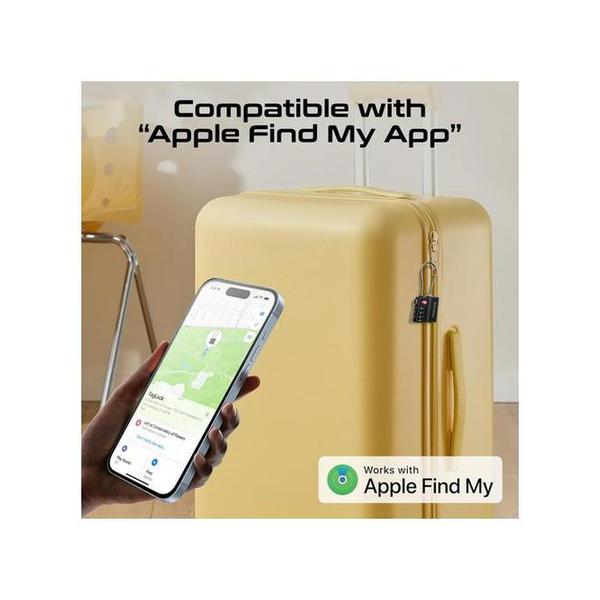Promate TagLock TSA Luggage Lock with Smart Precision Tracking Tag, works with Find My App