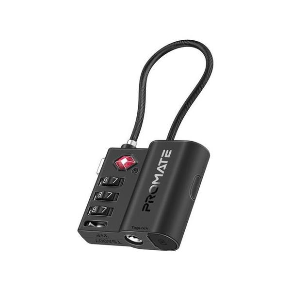 Promate TagLock TSA Luggage Lock with Smart Precision Tracking Tag, works with Find My App