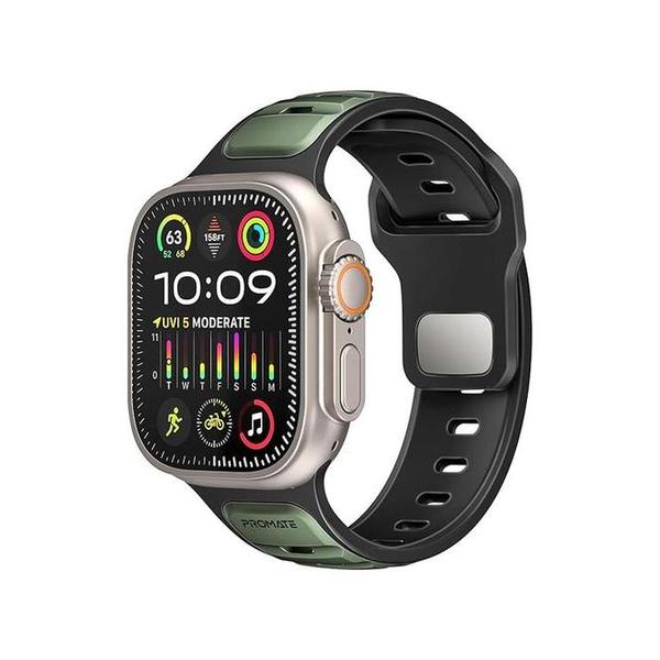 Promate SiliBand-DC Durable Two-Toned Silicone Sporty Watch Band