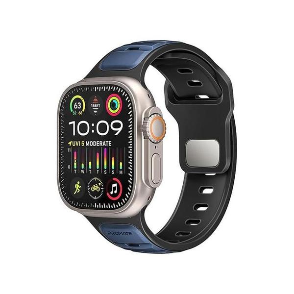 Promate SiliBand-DC Durable Two-Toned Silicone Sporty Watch Band