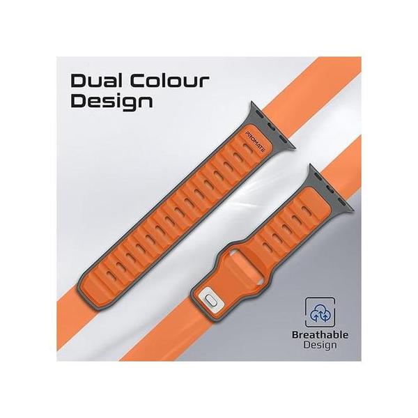 Promate SiliBand-DC Durable Two-Toned Silicone Sporty Watch Band