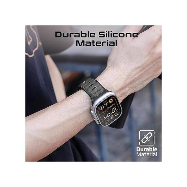 Promate SiliBand-DC Durable Two-Toned Silicone Sporty Watch Band