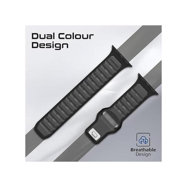 Promate SiliBand-DC Durable Two-Toned Silicone Sporty Watch Band