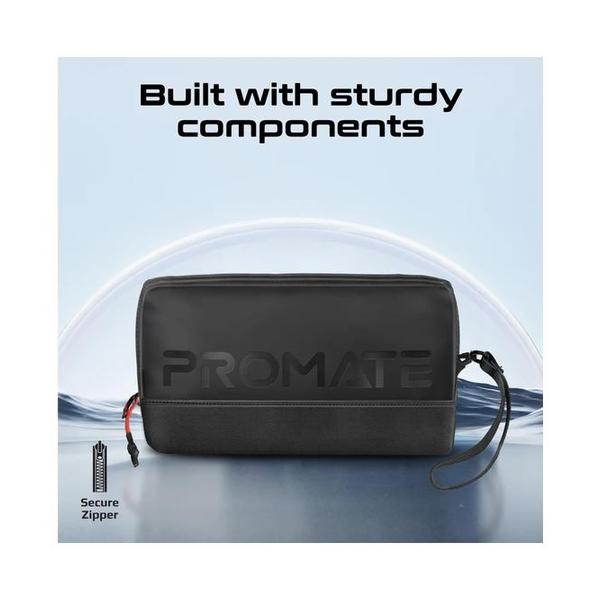 Promate, Lightweight Tech Essential Organizer Pouch Bag with Multiple Pockets, VALI
