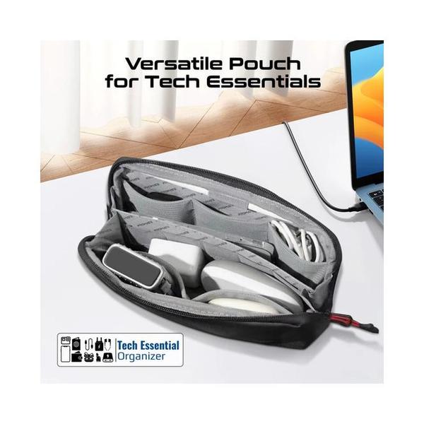 Promate, Lightweight Tech Essential Organizer Pouch Bag with Multiple Pockets, VALI