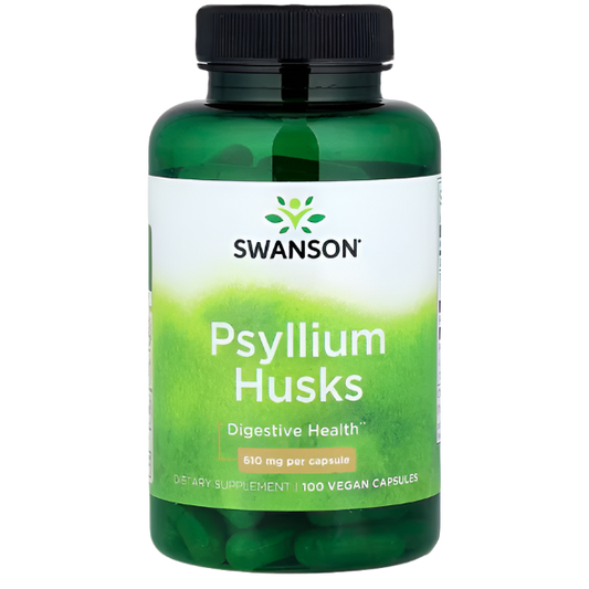 Swanson Psyllium Husks 610 mg 100 Vegan Capsules