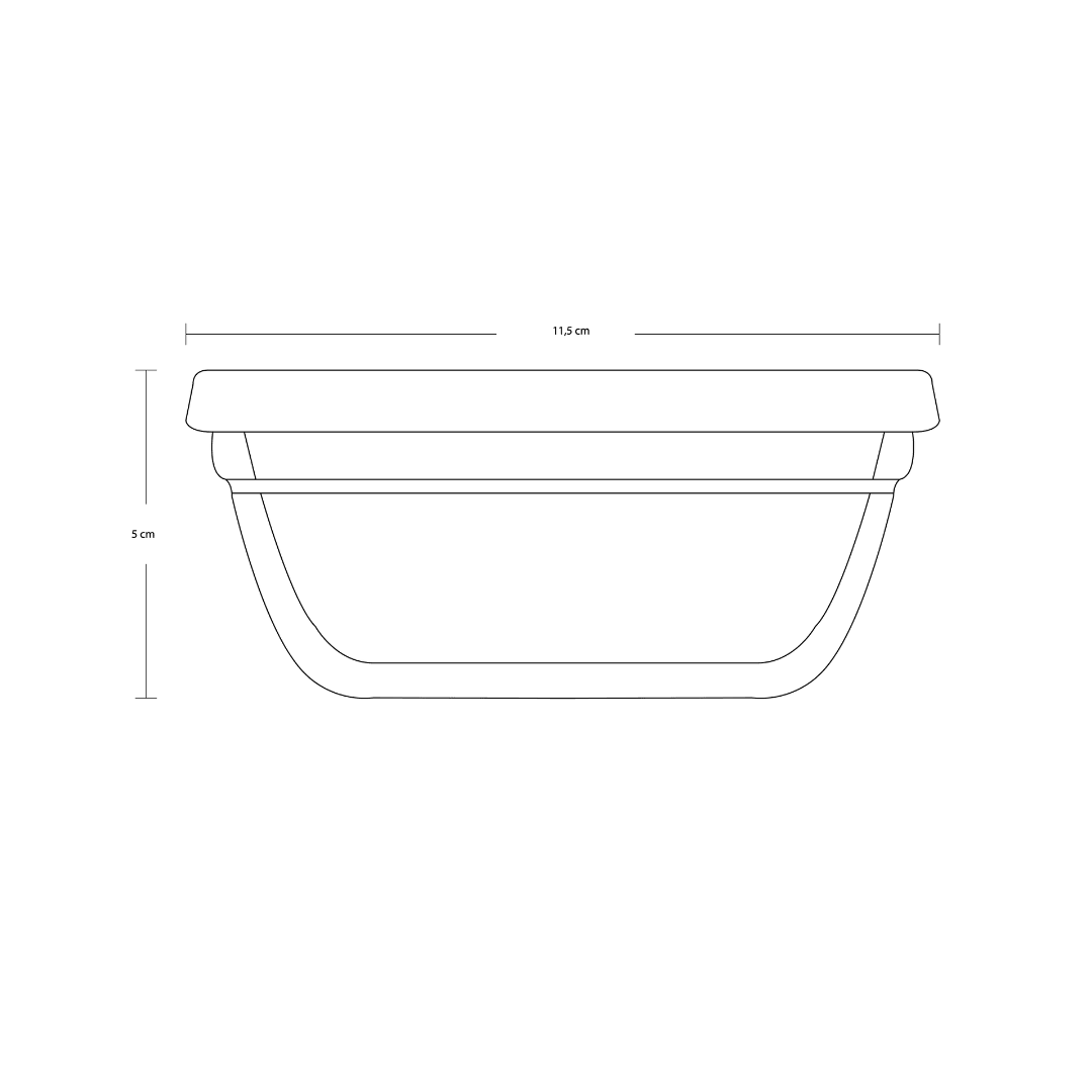 Pudding Storage Container Colorful 4 Pieces 11 × 5 cm