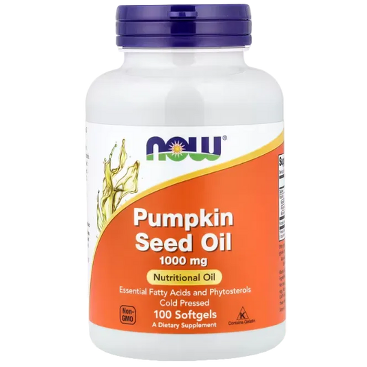 NOW Foods Pumpkin Seed Oil – 1,000 mg, 100 Softgels | Prostate, Heart & Immune Support
