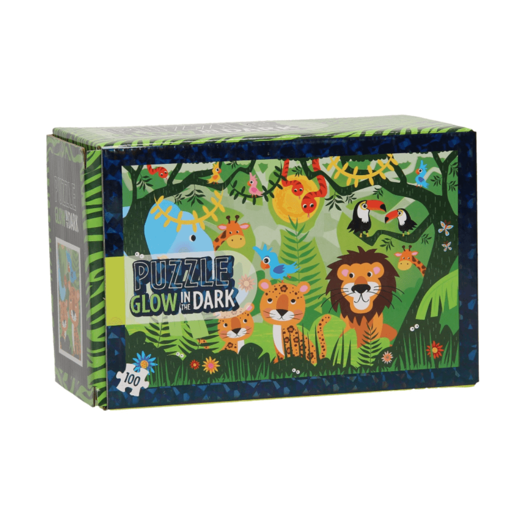 PUZZLE GLOW IN THE DARK 100 PIECES 45×30CM