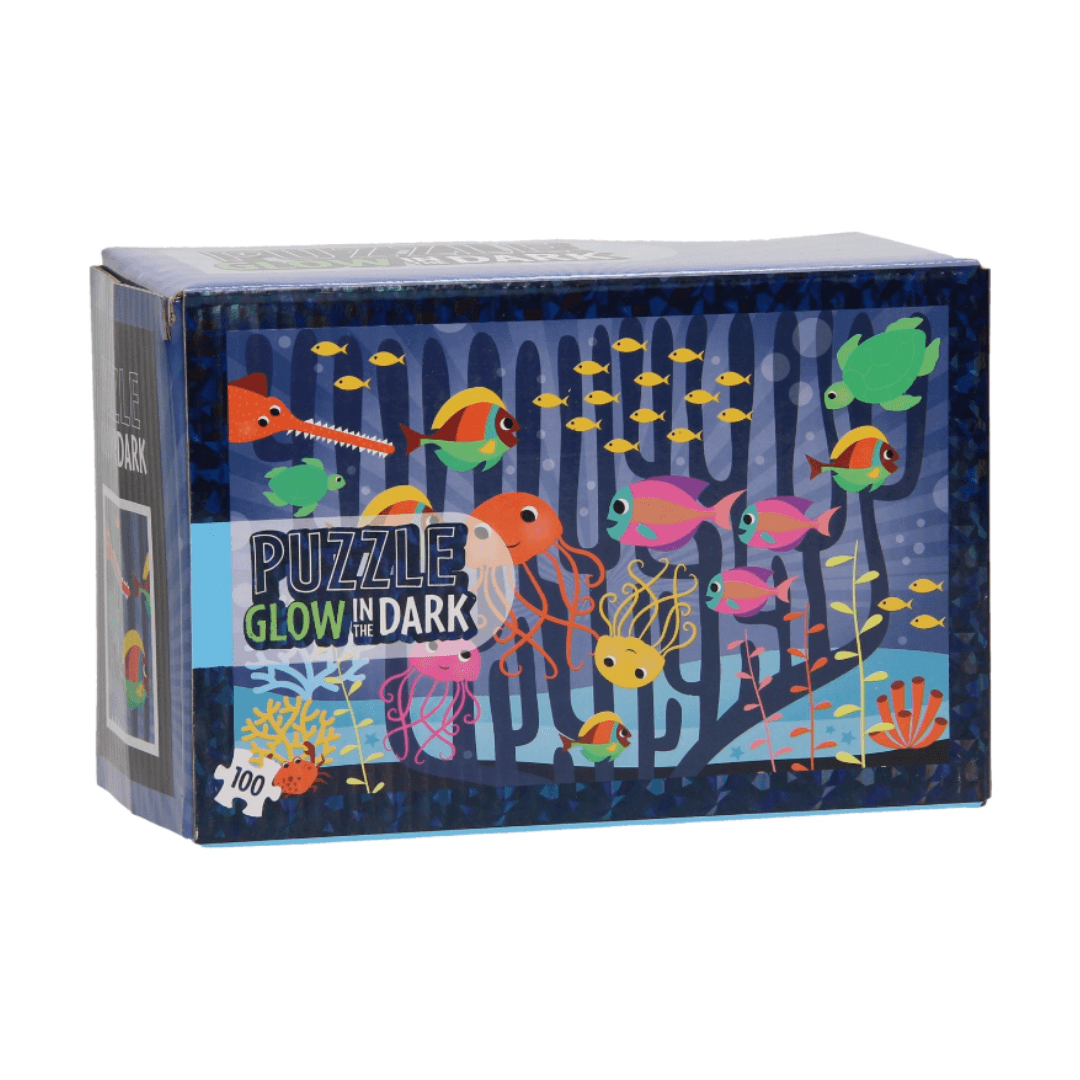 PUZZLE GLOW IN THE DARK 100 PIECES 45×30CM