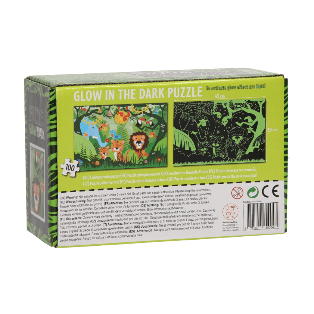 PUZZLE GLOW IN THE DARK 100 PIECES 45×30CM