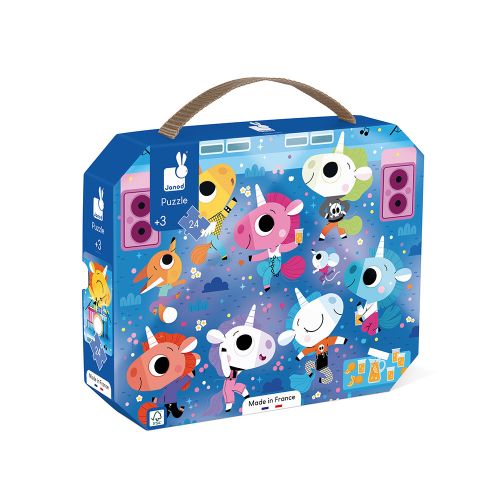 Janod - Unicorns Rock Concert Puzzle - 24pcs