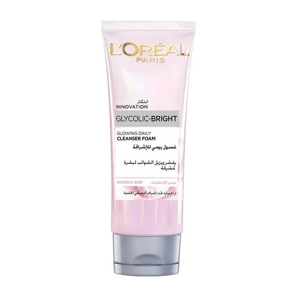 L'Oreal glycolic bright cleanser foam Wash 100ml
