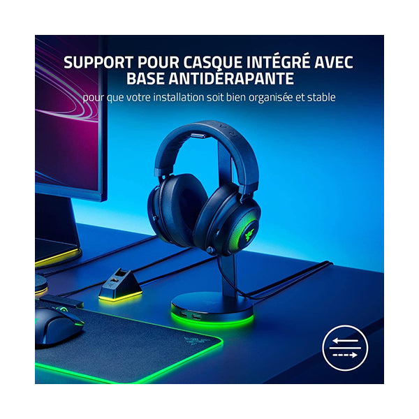 Razer Base Station V2 Chroma - Black - Headset Stand USB Hub - RAZ21-01510100-R3M1