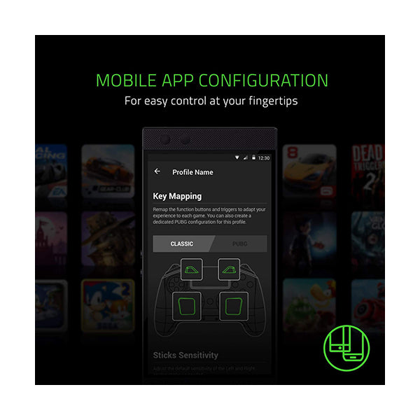 Razer Raiju Mobile Gaming Controller for Android - RZ06-02800100-R3M1