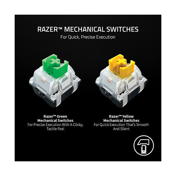 Razer, BlackWidow V3 Mini Hyperspeed, 65% Wireless Mechanical Gaming Keyboard (Yellow Switch) I Razer Chroma RGB Customizable backlighting - RZ03-03890100-R3M1