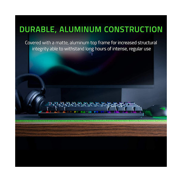 Razer Huntsman Mini Clicky Optical Purple Switch USB-C Gaming Keyboard I RGB Customizable backlighting - RZ03-03390100-R3M1