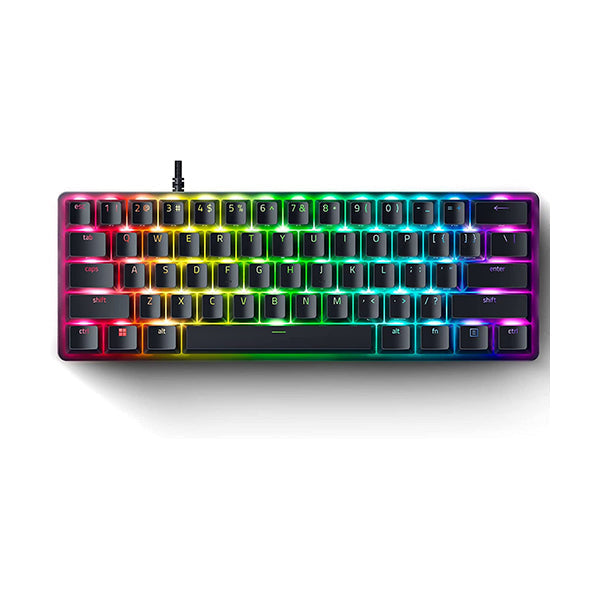 Razer Huntsman Mini Clicky Optical Purple Switch USB-C Gaming Keyboard I RGB Customizable backlighting - RZ03-03390100-R3M1