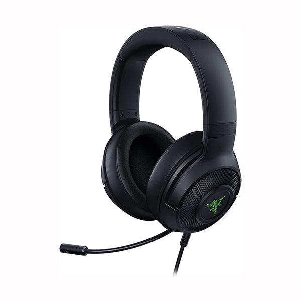 Razer Kraken V3 X Gaming Headset: 7.1 Surround Sound - USB - HyperClear Bendable Cardioid Mic - Chroma RGB Lighting - for PC - RZ04-03750300-R3M1